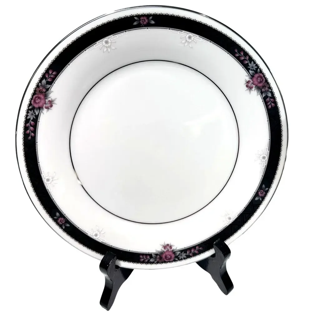 Noritake Etienne #7260 Fine Bone China Japan Salad Plates-Set of 2-Excellent!